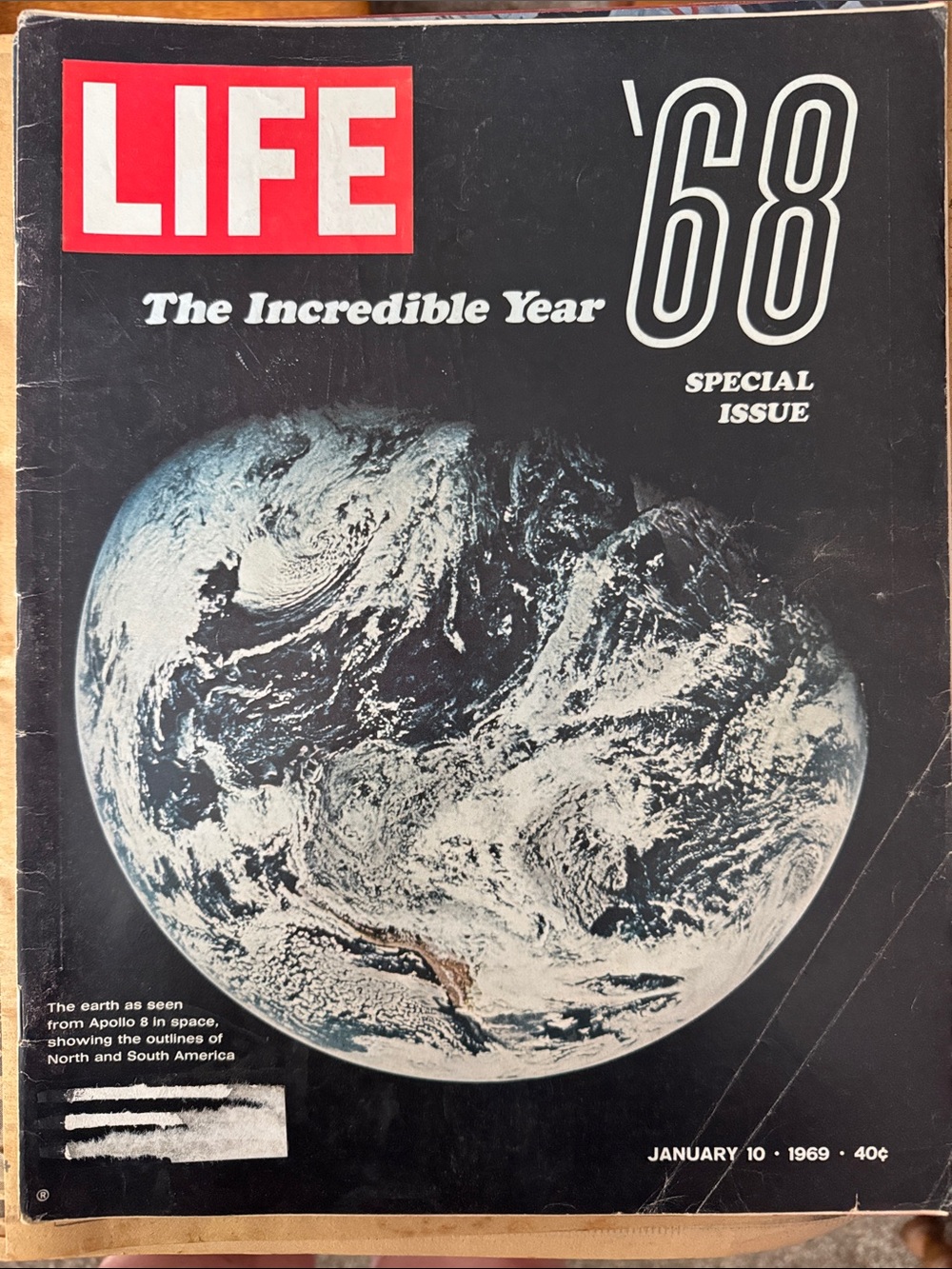 LIFE Magazine '68 Special Issue - The Incredible Year 1/10/1969